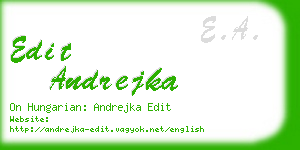 edit andrejka business card